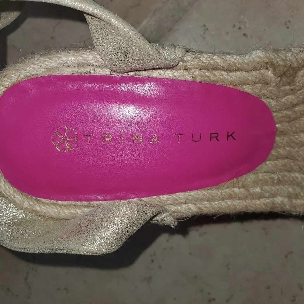 Trina Turk espadrill wedge sandals